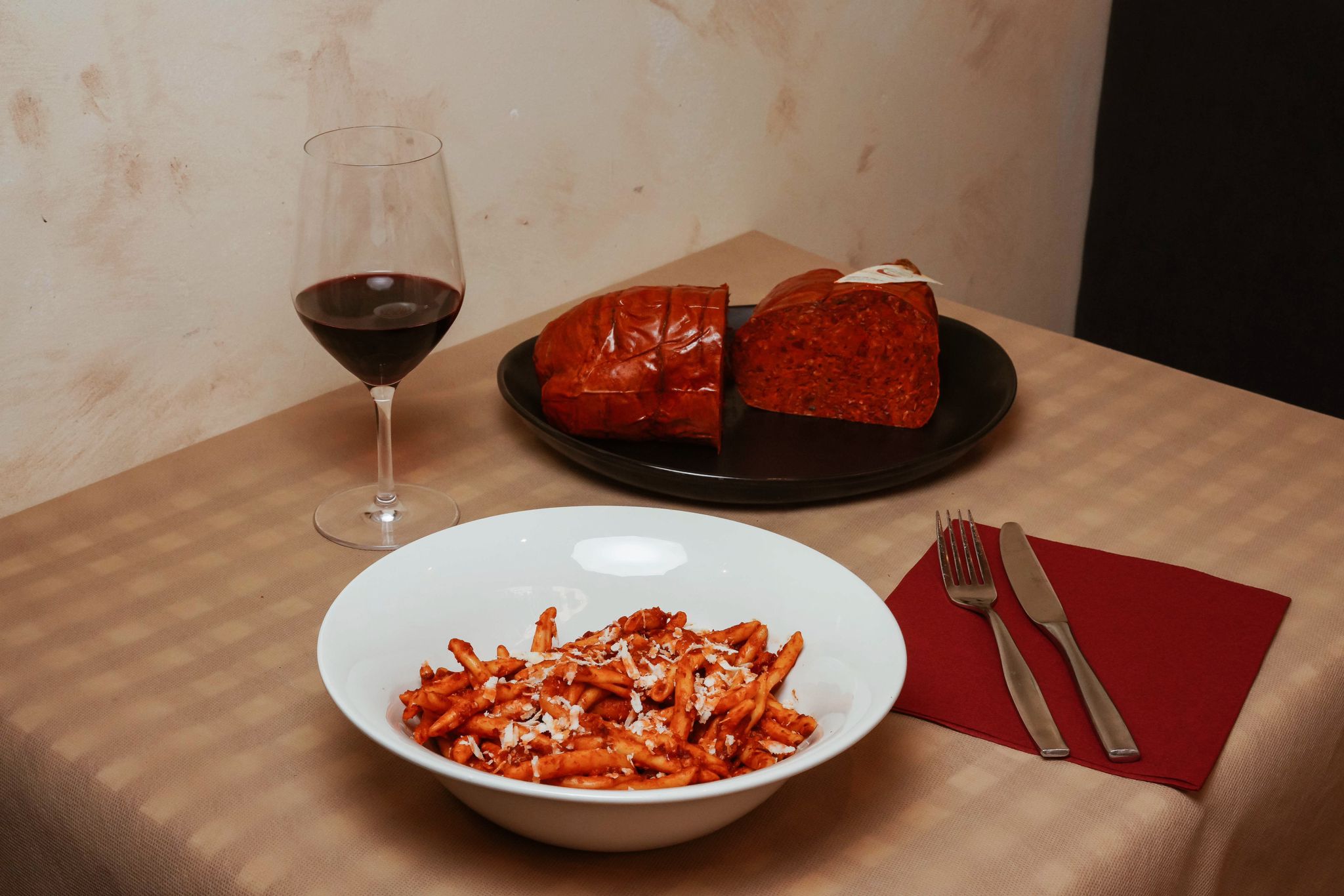 Maccheroni con `nduja